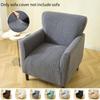 Solid Color Jacquard Armchair Cover Elastic Leaf Single Sofa Cover Dust-proof All-inclusive Couch Slipcover for Living Room Home