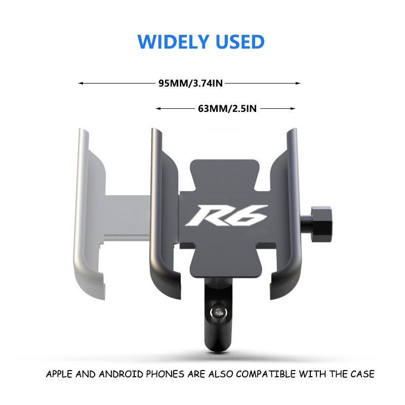 Для Yamaha YZFR6 YZF R6 R6S 1999-2015 2005 2007 2010 Аксессуары Мотоциклетный руль Держатель мобильного телефона Подставка для GPS Кронштейн