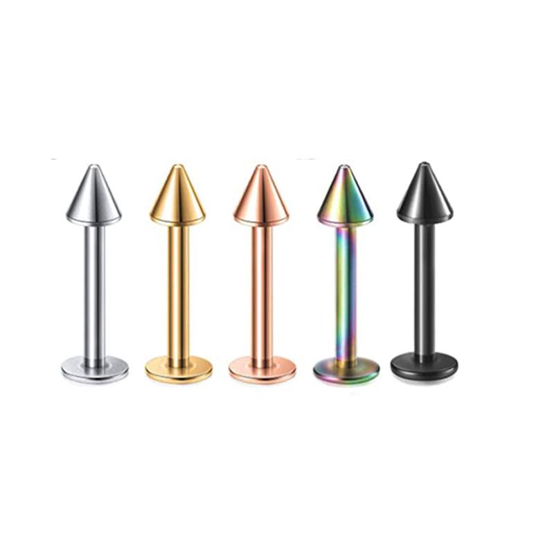 5Pcs Stainless Steel Lip Stud Eyebrow Stud Nose Stud Ear Stud Piercing Jewelry Body Piercing Jewelry