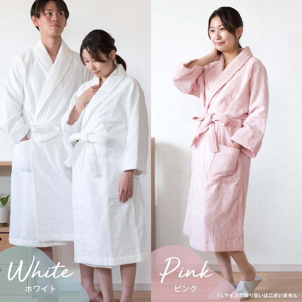 Bloom Imabari Relaxing for Women and Towel Honeycomb Made in Japan Size Bathrobe/Gown Men, Unisex, Fabric, Weave, 100% Cotton, Lightweight,