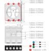 Chanzon 100 шт. 5050 SMD RGB Трехцветные светодиодные диодные чипы (Красный Зеленый Синий Многоцветный Общий Анод 6-контактный DC 20 мА) Супер яркие лампы