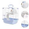 2 Layers Hamster Habitats Cage 19x23x28cm for Mice Gerbils with Slide Detachable Bottom Tray