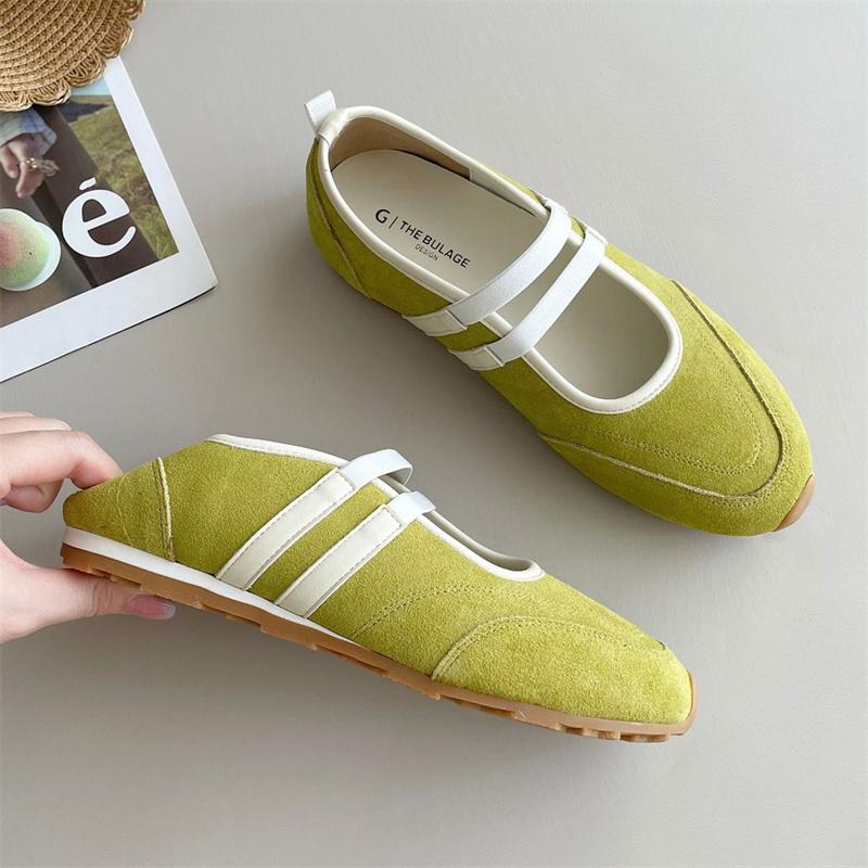 IPPEUM Балетки Квартиры Круглый Носок 2025 Новые Красные Туфли Балерины Женские