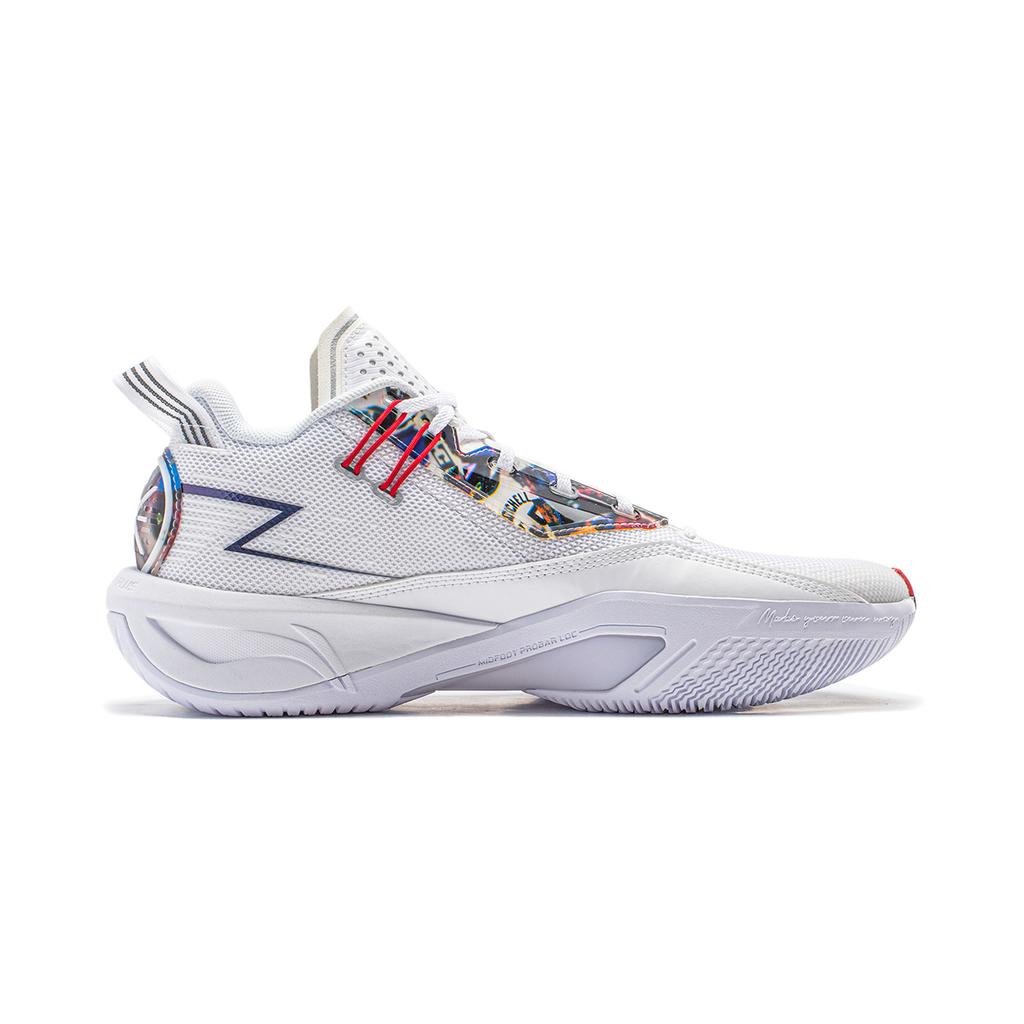 Баскетбольные кроссовки Li Ning Fission 9 с амортизацией, нескользящие, низкие, мужские, белые ABPU003-4