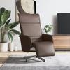 VidaXL Recliner with Footrest Brown Faux Leather 356642