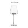 Ensusu Handmade Crystal Red Wine Glass, Red Stem Black Base