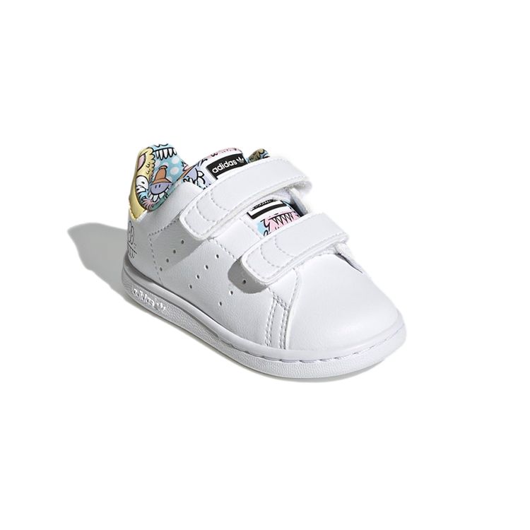 Kevin Lyons x adidas Stan Smith I Игривый Арт Детские Кроссовки Белый Облачно-Белый Небесно-Голубой H05272