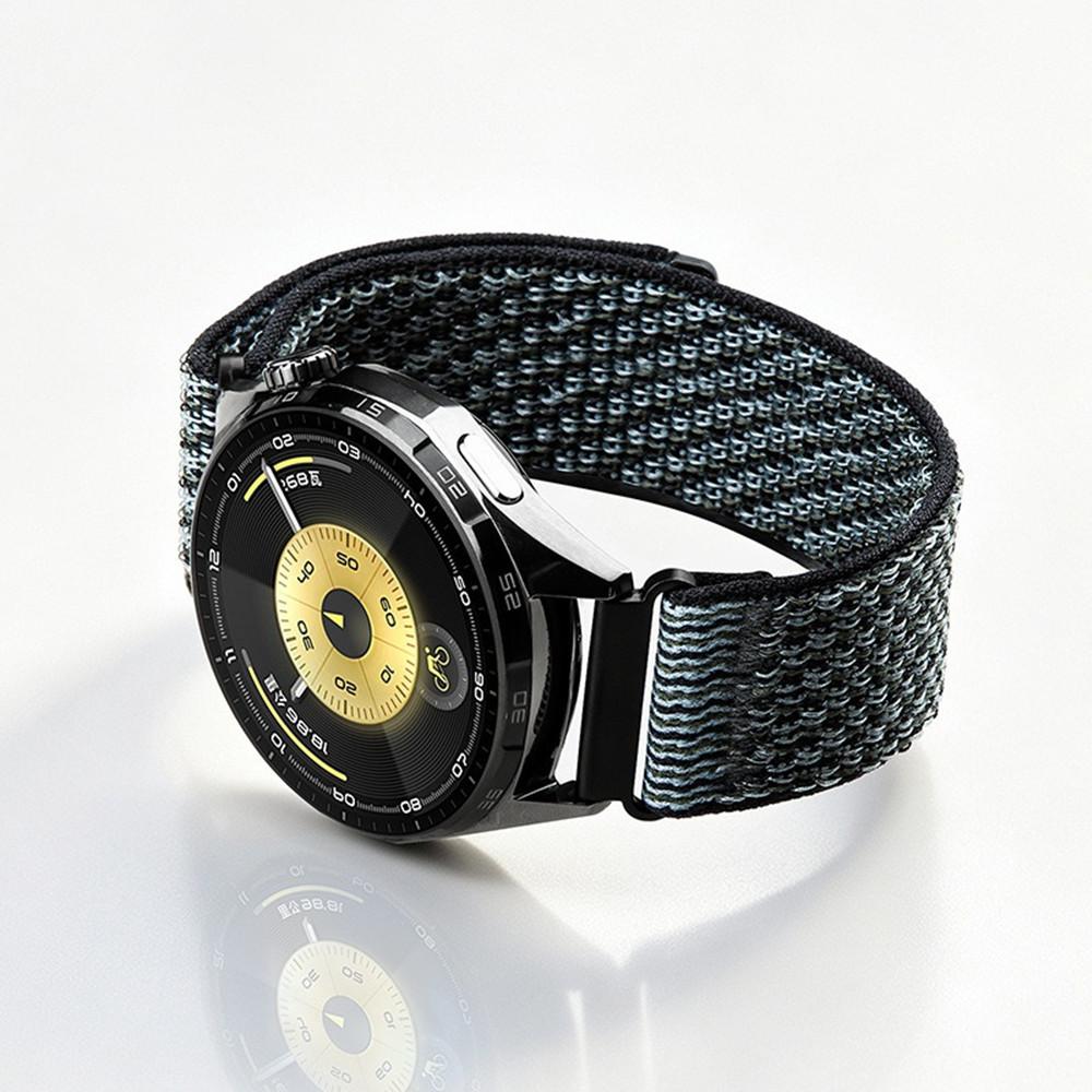 22mm Universal Hook and Loop Nylon Watch Band Soft Breathable Replacement Strap for Samsung Huawei Xiaomi Garmin CMF OPPO Vivo 22mm Regular Watches