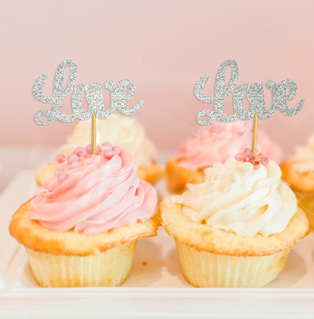 Дарлинг Сувенир| Ботворезы для кексов Love| Десертные украшения для свадебной вечеринки - упаковка