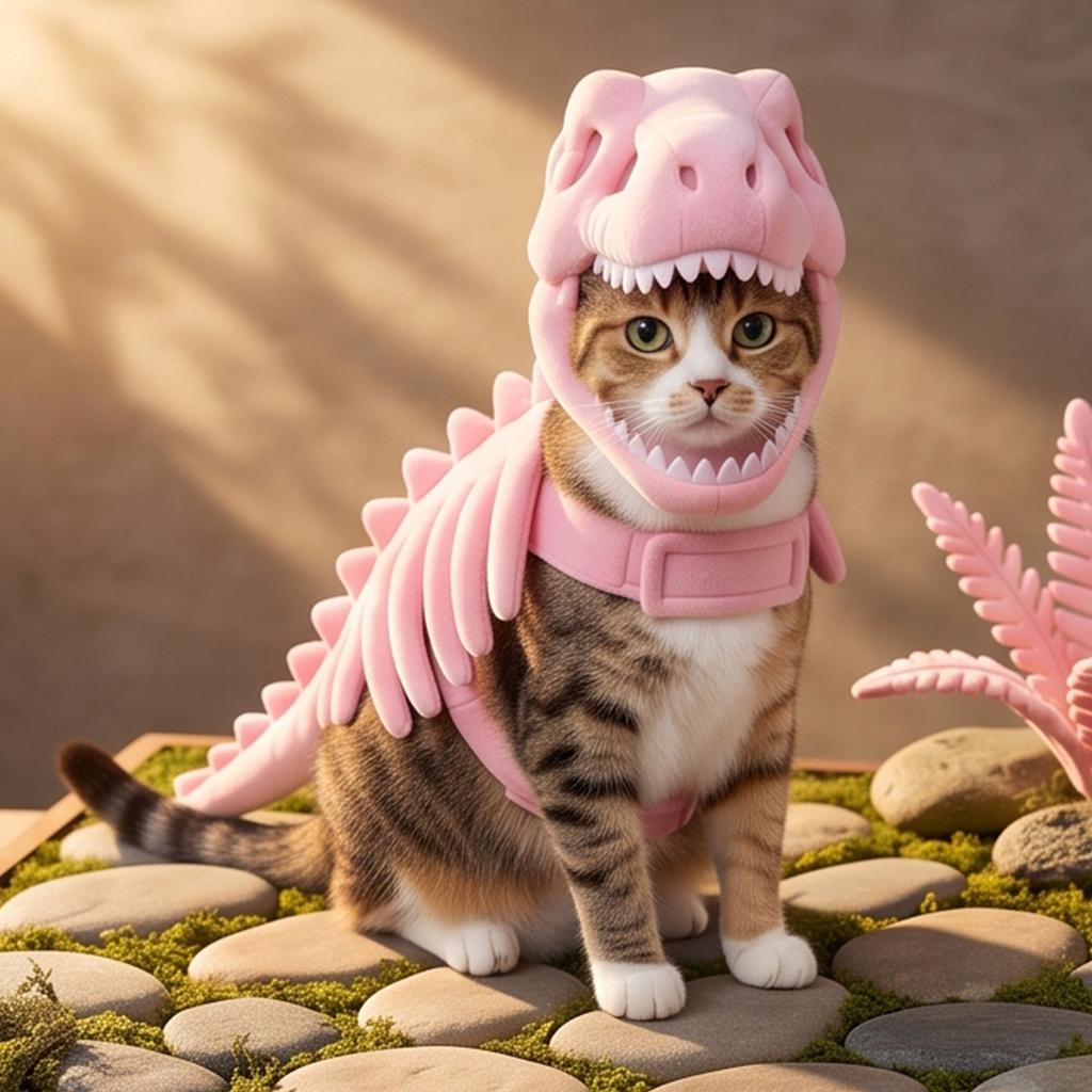 Dog Cat Dress Up Dark Dinosaur Skeleton Print Halloween Funny Pet Costume Small Medium Dogs Cats Clothes