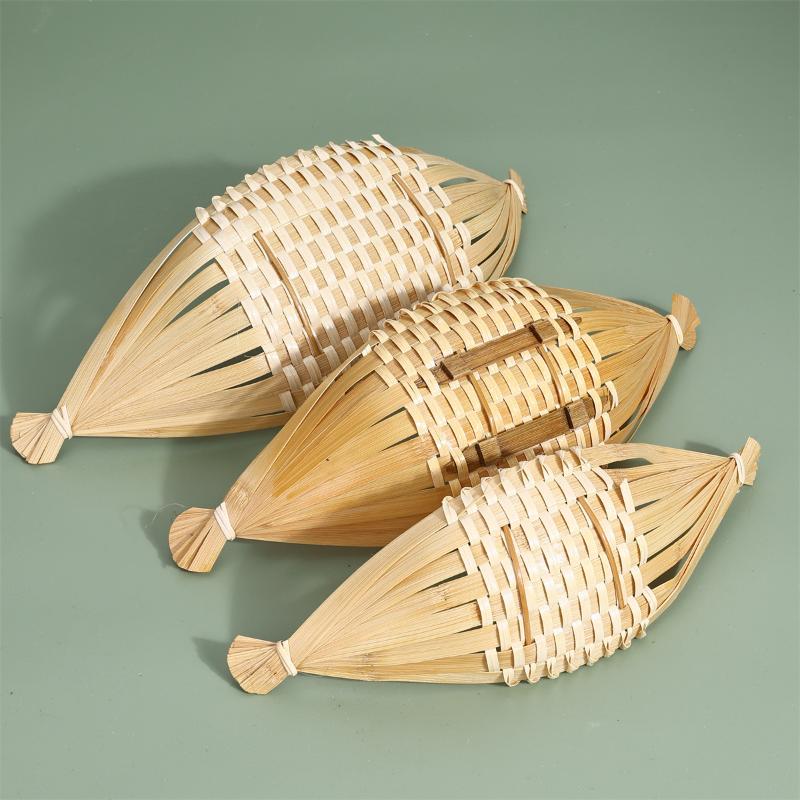 Eco Bamboo Platter Boat Shaped Serving Bowl for Sashimi and Snack Service in Style