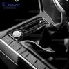 Carbon Fiber Style Interior Sticker for Volkswagen Polo 2021-2026 Start Button & Gear Shift Card Slot Frame LHD RHD