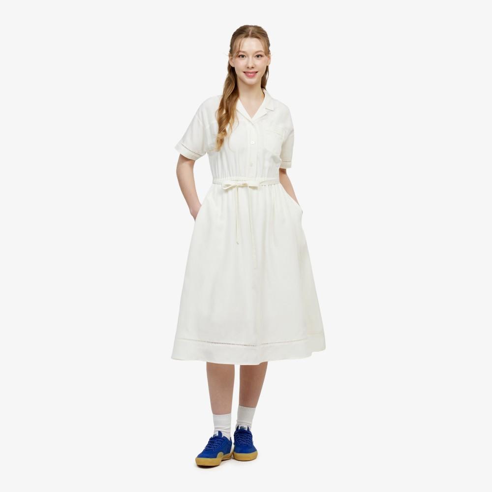 [Lacoste] Women's Openwork Detail Shirt Dress EF236E-56GS7G