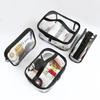 1 Pcs Clear Transparent Travel Makeup Toilet Wash Bag Cosmetic Pouch Pvc Zipper Bag Organizer Pouch Bags for Women