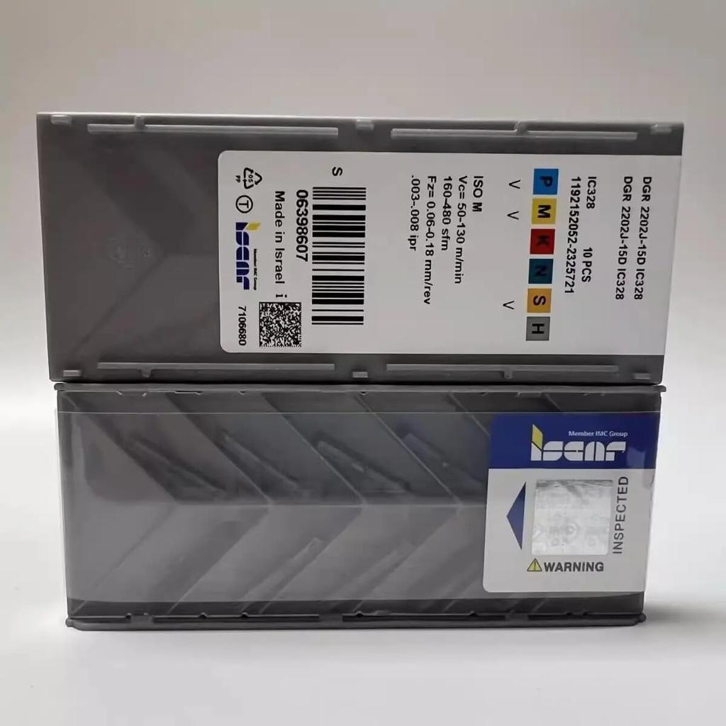ISCAR / DGR2202J-15D IC328 /Промышленные сменные твердосплавные пластины 10 шт