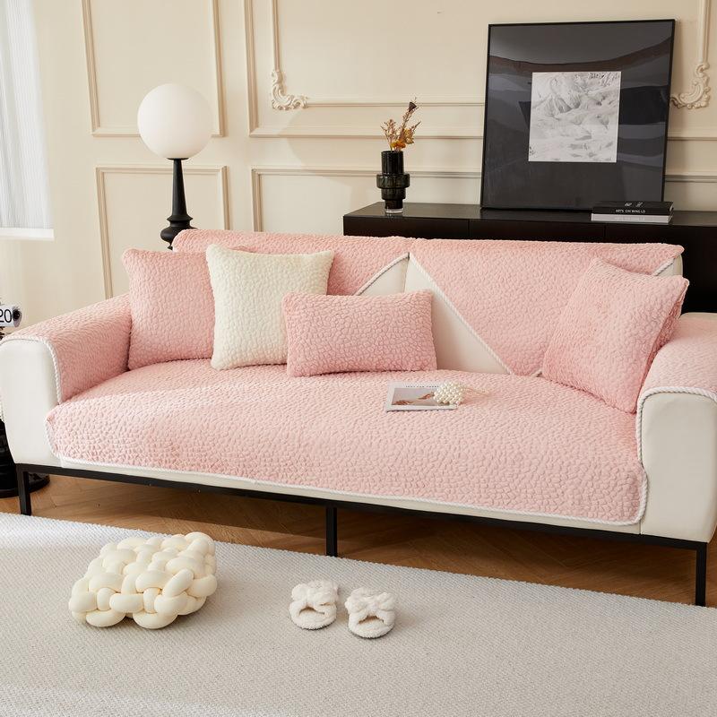 Новые утолщенные плюшевые чехлы для диванов в форме камней, чехол для дивана, противоскользящая защита для дивана, съемный чехол для дивана, подушка для гостиной