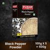 Pushp Brand Black Pepper Powder (100g) (Pack of 5)
