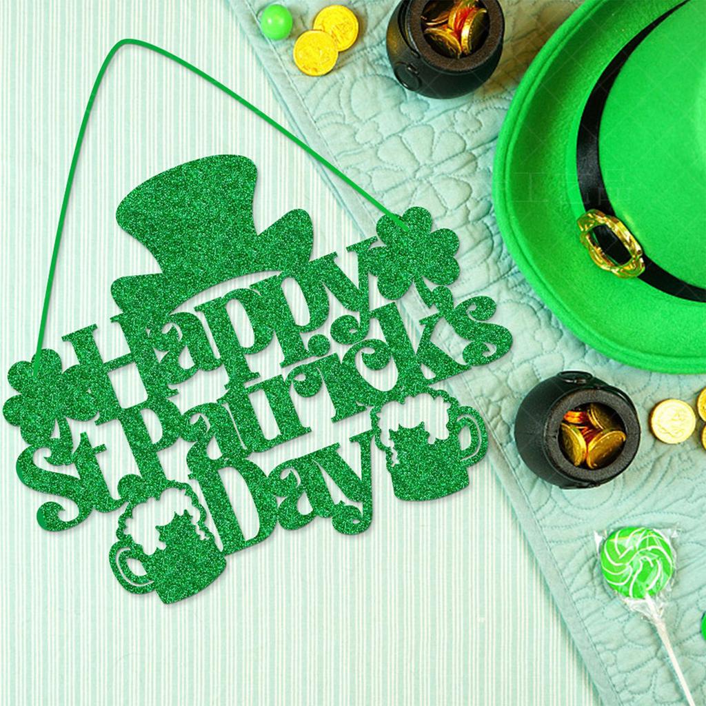 St Patricks Day Decorations Party Door Hangings Irish Holiday Hangings Decoration Home Decor