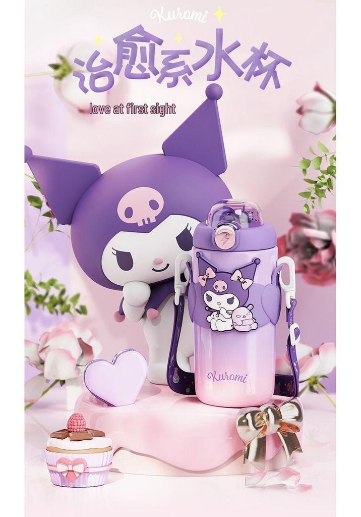 Термос-бутылка Sanrio Kuromi 316 пищевого качества для детей
