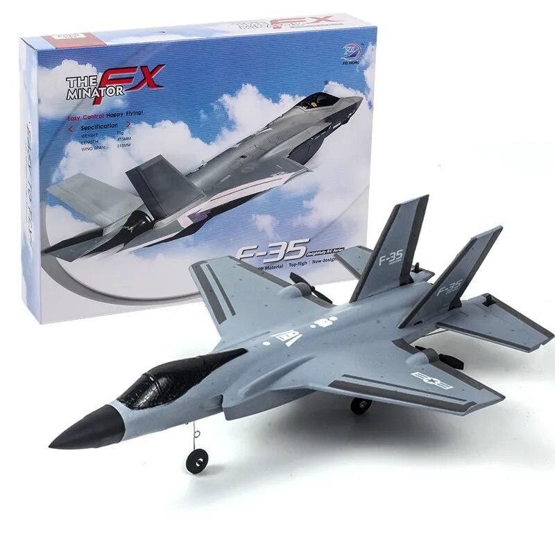 RC Plane 4CH F35 F22 Fighter 2.4G EPP RC Airplane Lightning Remote Control Aircraft Warbird Flight Toys for Boys Kids Children F935
