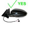 2pc Carbon Side Wing Mirror Cover Cap for Volkswagen Jetta MK7  -2025 W/O turn signal VII  Auto replace part