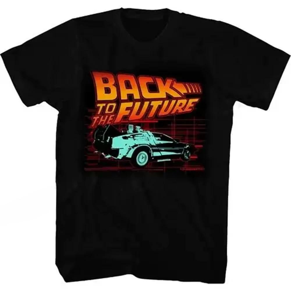 Fashion Hip Hop Streetwear Short Sleeve T Shirt Back To The Future T Shirt Graphic Print Women Back To The Future T-shirt