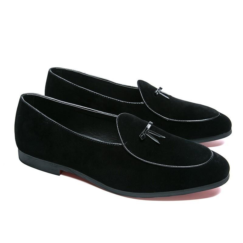 Мужская обувь весна лето новая повседневная обувь мода set foot loafers тренд мужские маленькие кожаные loafers обувь H570