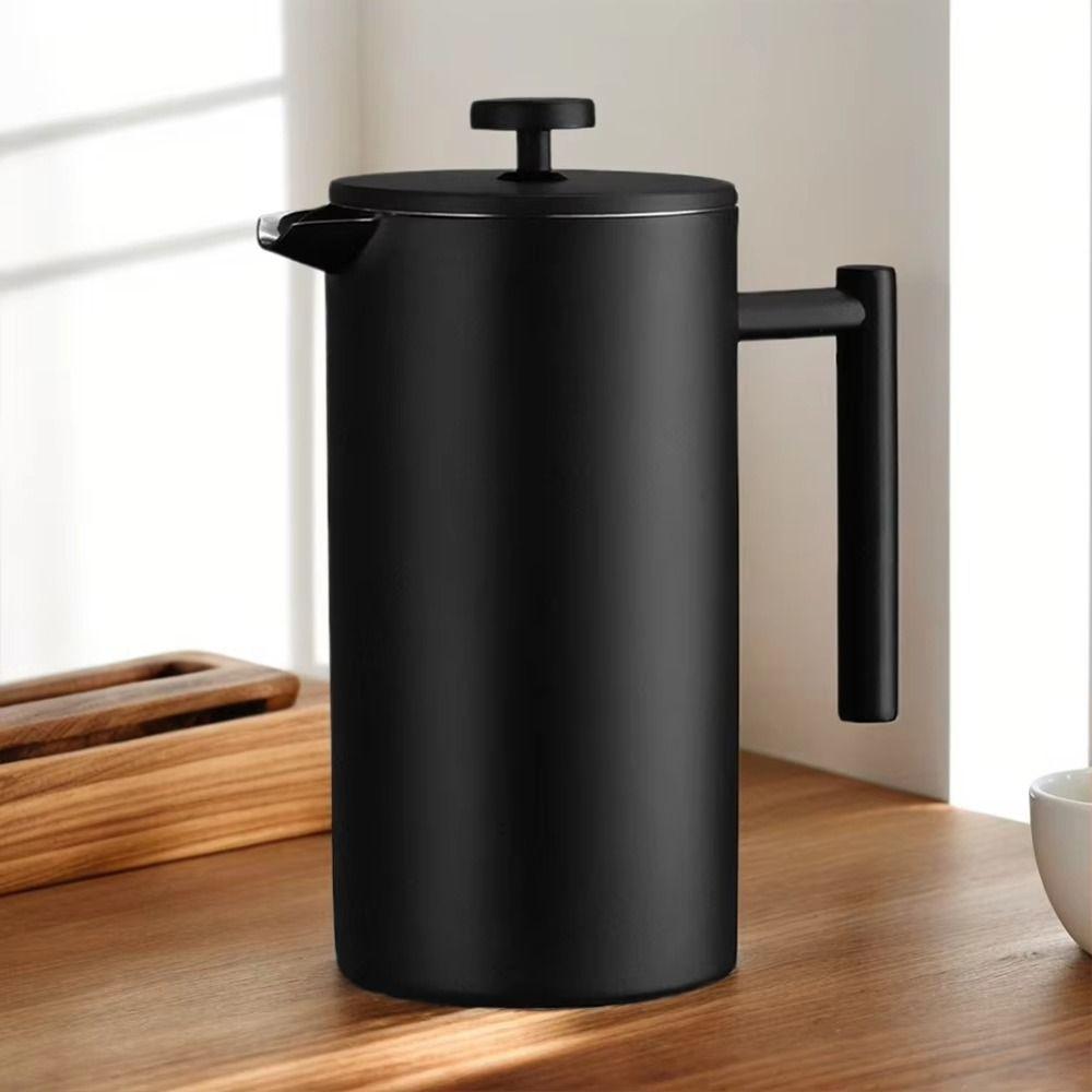 350/600/800/1000/1500ml Insulated Coffee Pot Double Wall Coffee Press Machine Espresso Coffee
