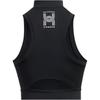 Under Armour Anywhere Run Solid Color Small Logo Half High Neck Pullover Short Sleeveless Vest Women Tops Black 1386344-001
