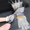 Перчатка из нержавеющей стальной проволочной сетки с нейлоновым ремешком на запястье
