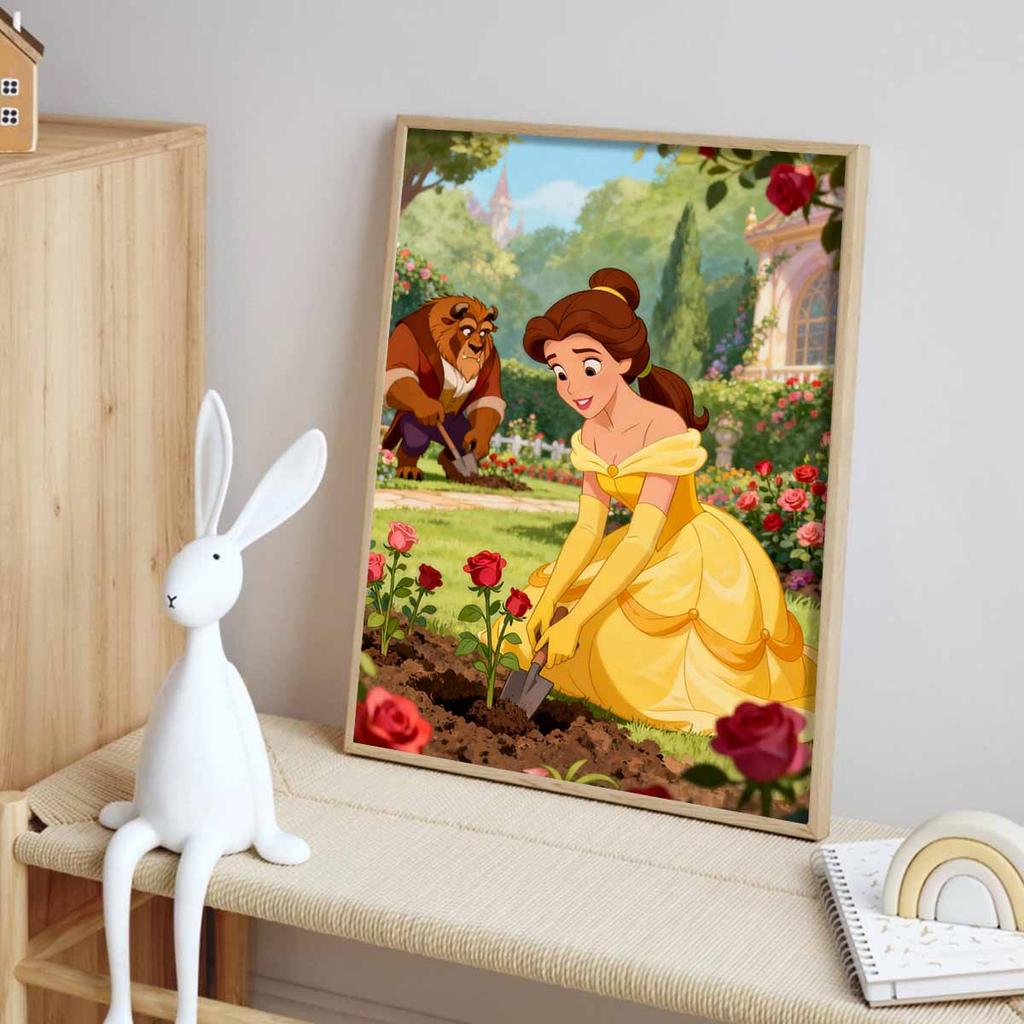 Disney Набор для алмазной живописи «Красавица и Чудовище» 5D, ручная работа, DIY, украшение для дома и стен