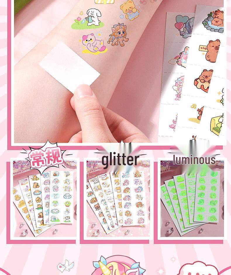 Iridescent Nail Stickers Gift Set: Cute Manicure Toy for Kids