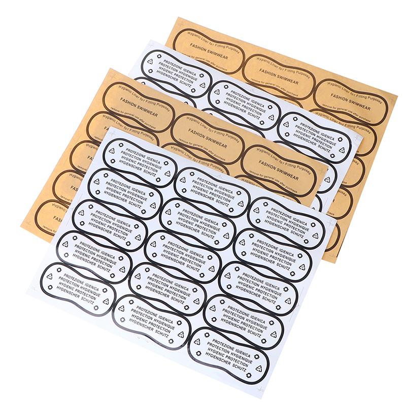 30Pcs/Set Hygiene Label Clear Tape Swimwear Underwear Try On Label