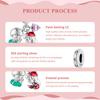 WOSTU 925 Sterling Silver Lovely Little Boy & Girl Charm Beads For Women Fit Original Charms DIY Necklae Birthday Jewelry Gift