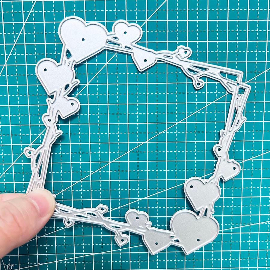 Love Box Frame Metal Cutting Dies Hearts Stencils For Scrapbooking/photo Album Decorative Embossing Paper Cards