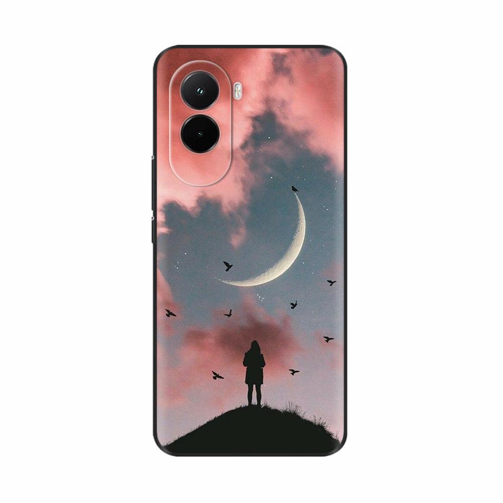 For Xiaomi Poco M7 4G Case Painting Floral Soft Silicone Protective Bumper Cover For Xiaomi Pcoc M7 Pocom7 4G Cases Capa Fundas