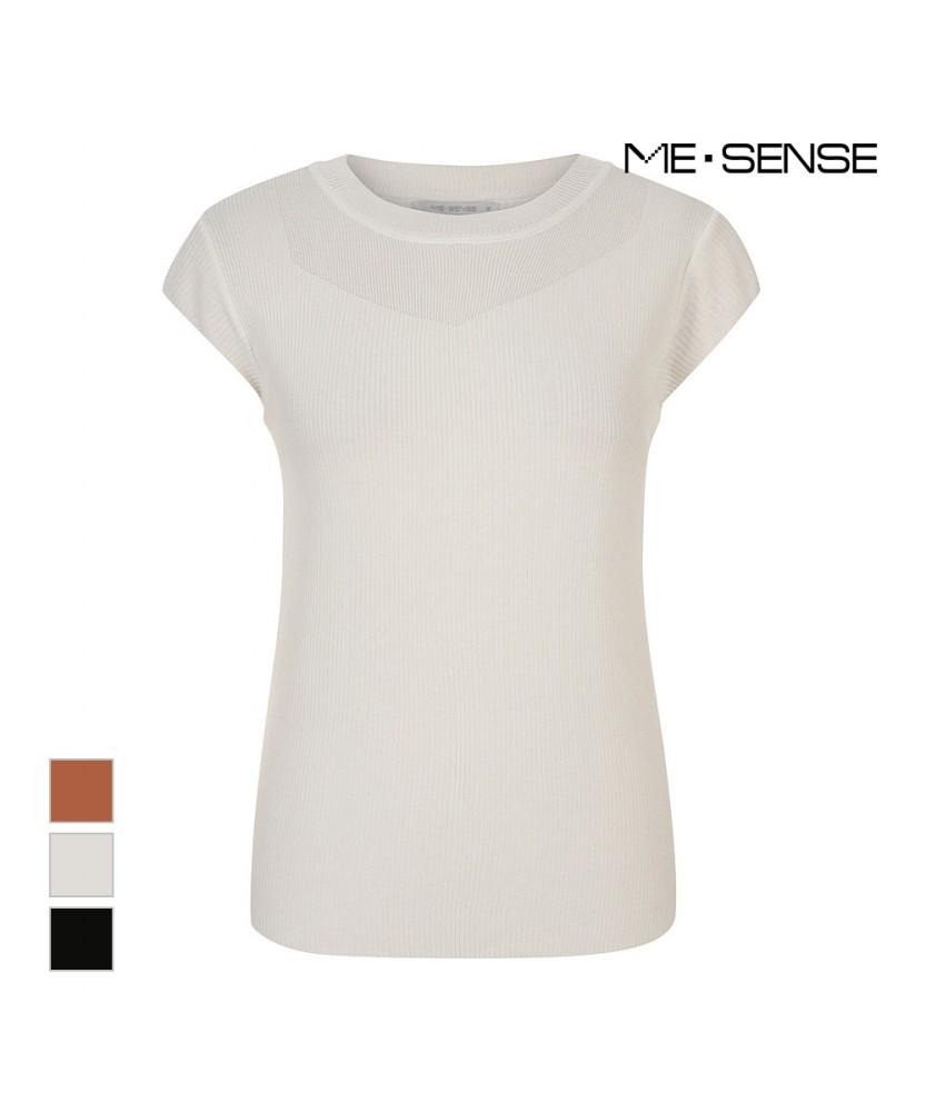 MESENSE See-Through Color Block Knit_Mb48Knp602Z