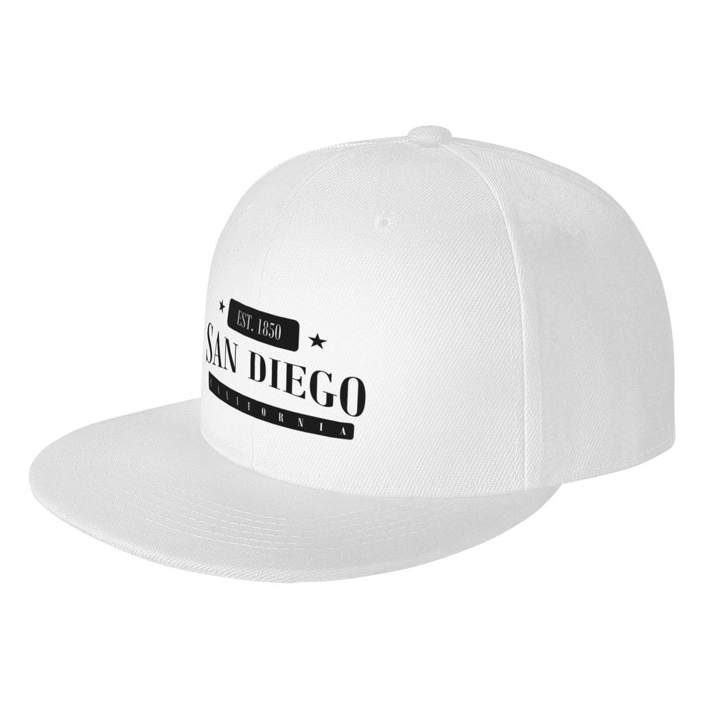 Fashion San Diego Est Standard Black Flat Brim Sun Hat Friendly For Large Head Circumference Caps Unisex