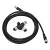3 Meter Backbone Cable for NMEA 2000 with Tee Connector IP67 Waterproof for Lowrance Networks