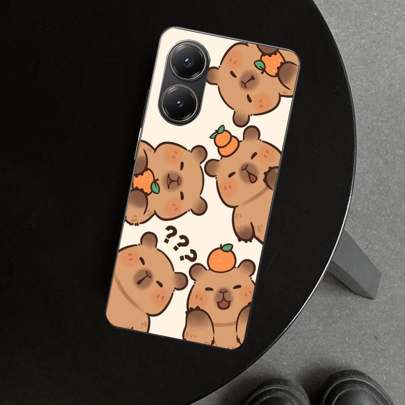 Bunny Capybara Cartoon Animal Phone Case Cover for Xiaomi Poco X6 X5 X7 Pro F7 Ultra Redmi 15C 15 13C 13 12C 12 10C 10 10A 9C 9A
