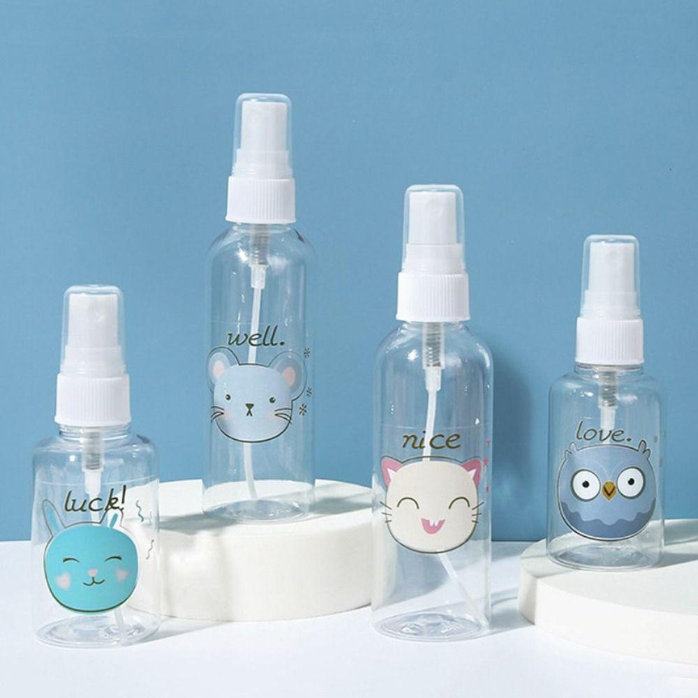 30-100ml Cartoon Spray Bottle Cute Liquid Sprayer Perfume Bottle Cosmetic Container Sub-bottle