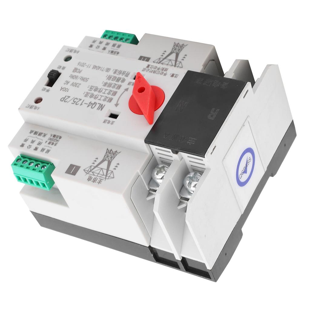 Автоматический резервный переключатель, монтируемый на DIN-рейку, 2P, источник бесперебойного питания, 230 В