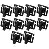 10 Pcs Adjustable Drink Tube Clip Rotatable Outdoor Backpack Buckle Backpack AccessoriesBlack