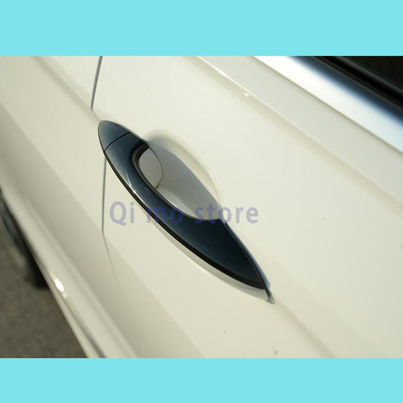 Стайлинг автомобиля для нового Tiguan VW 2022, наклейка на дверную ручку, хромированная яркая черная паста для ручки