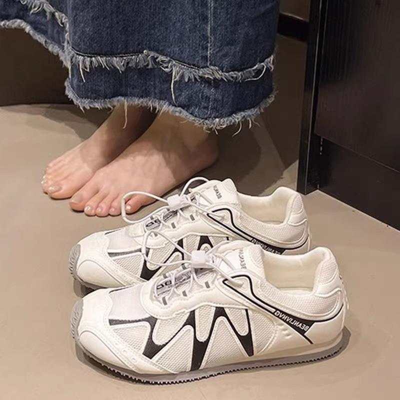 Dexun Shoes Женские 2025 Новые Летние Сетчатые Дышащие Тонкие Повседневные Спортивные Маленькие Белые Туфли На Плоской Подошве Универсальные Туфли Форрест Гамп