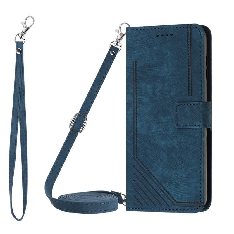 Casing For Tecno Camon 30 Premier Pova 6 Pro Neo Li9 CL9 4g 5g Leather Case Wallet Long Rope Flip Strap Crossbody Shoulder Card Slots Cover