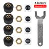 2/4 шт. Датчики TPMS Bluetooth 4.0/5.0 Отображение в приложении Автомобильная система мониторинга давления в шинах TPMS Мотоциклетные TPMS Тестер шин Сигнальный набор
