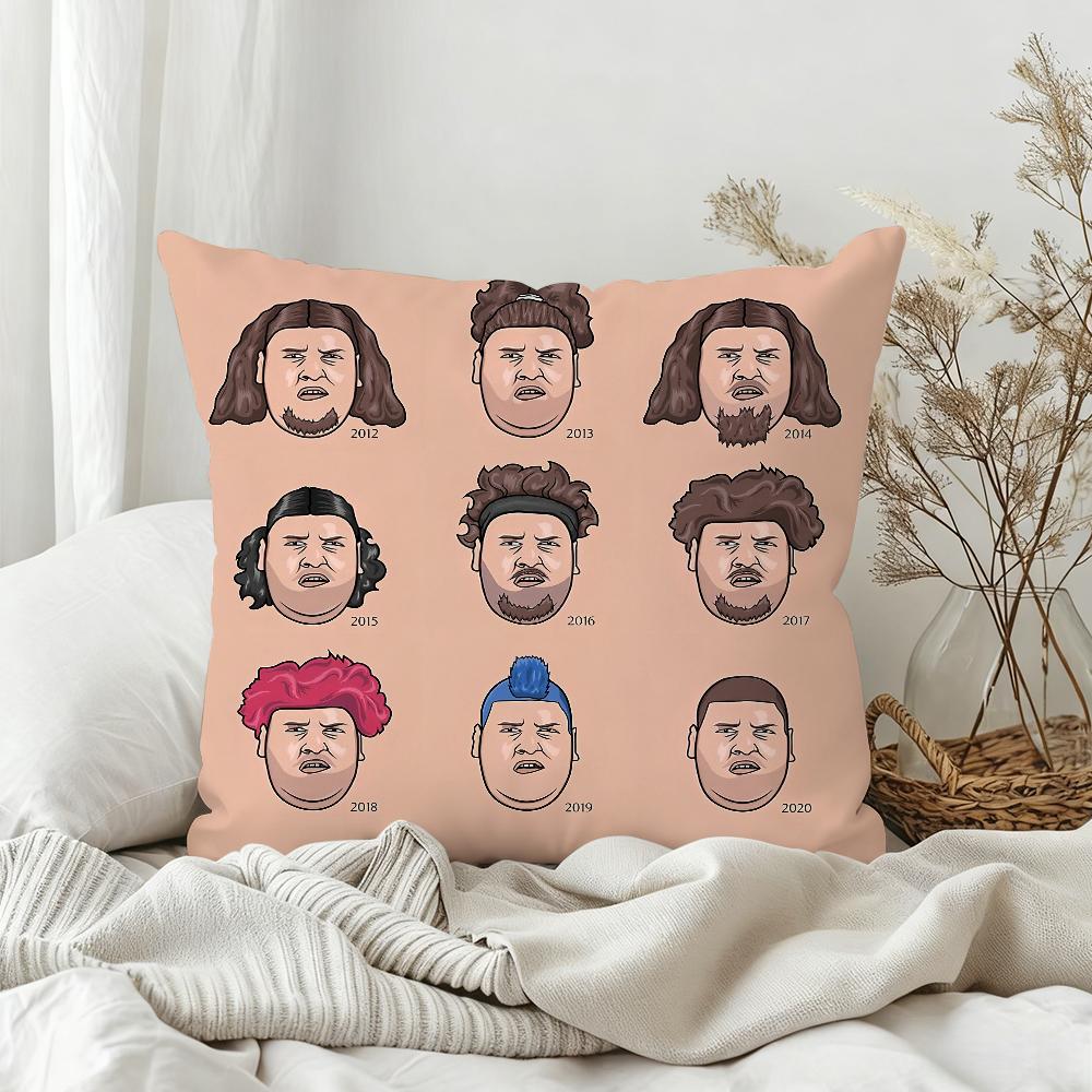 Fun R-Rainer Winkler D-Drachenlord Pillow Case Bedroom Sofa Living Room Backrest Decoration Square Cushion Nap Time