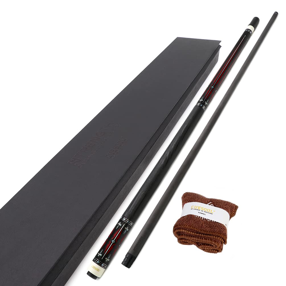 Кий для пула CUESOUL STRENGTH Series 58" 19 унций из углеволокна с наконечником 12,5 мм (CSPC-ST-3)