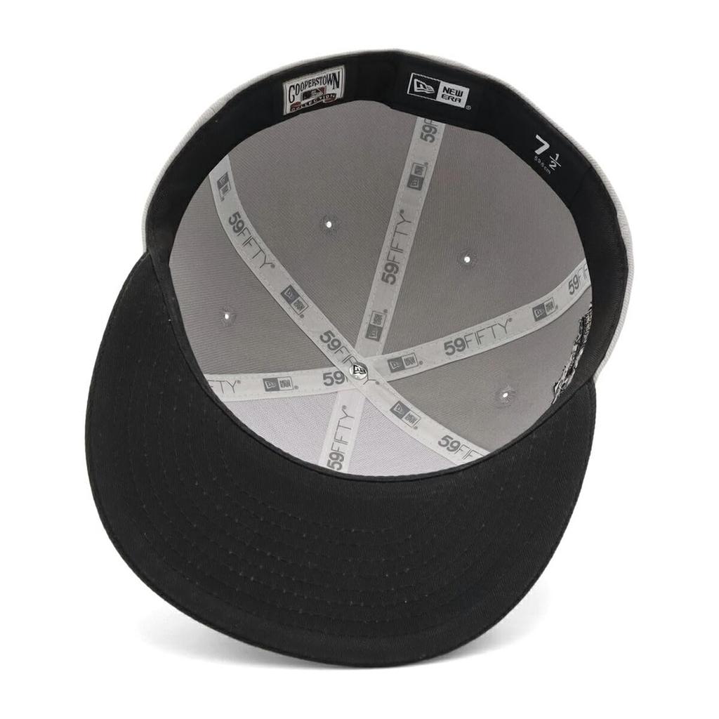 NEW ERA Cap 59FIFTY Boston Red Sox MLB Side Patch 2Tone Gray Black 70907354 NER35C4087 7 3/8